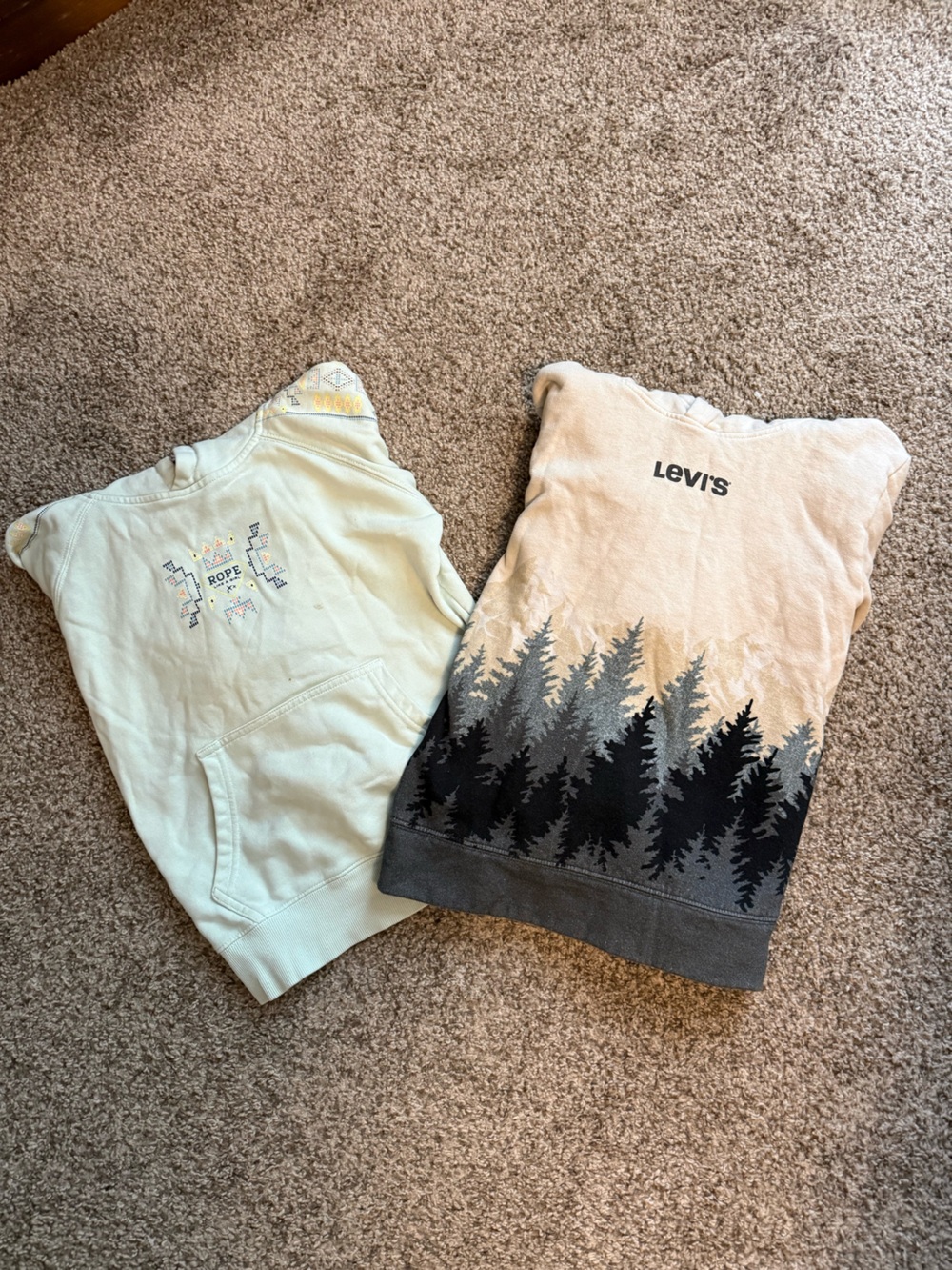 Girls Levi's Hoodie Sweatshirt and Hooey Hoodie Sweatshirt